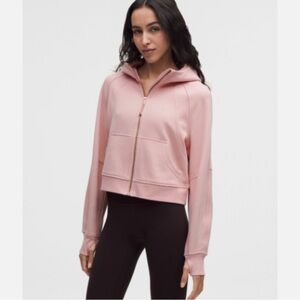 LULULEMON SCUBA OVERSIZED ZIP IN IN PINK HAZE SIZE M/L